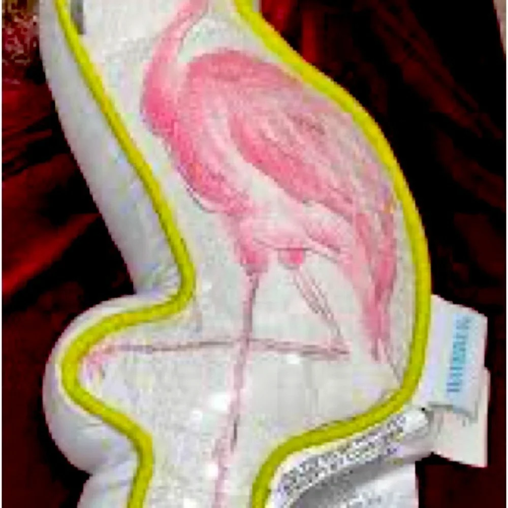 Waverly Sequined Flamingo Pillow!  So Fun